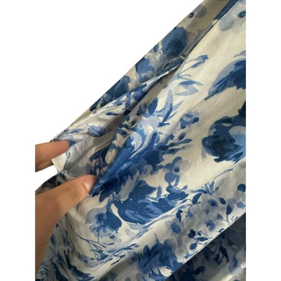 Abercrombie & Fitch The A&F Emerson Poplin Puff Sleeve Midi Dress size XSP - Picture 6 of 7